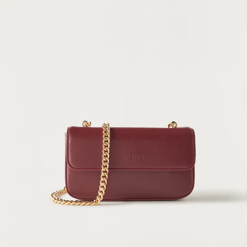 ساشا Sasha Burgundy Crossbody Bag for Women